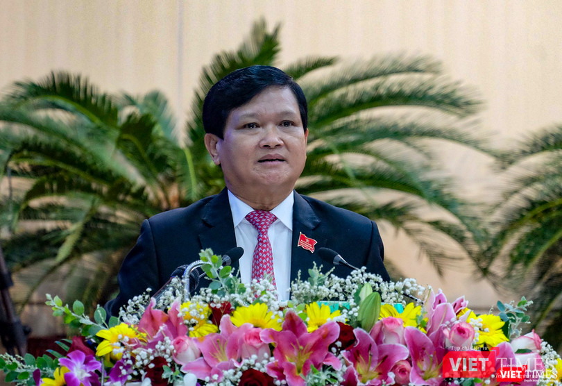 Ông Nguyễn Nho Trung - Chủ tịch HĐND TP Đà Nẵng phát biểu khai mạc kỳ họp