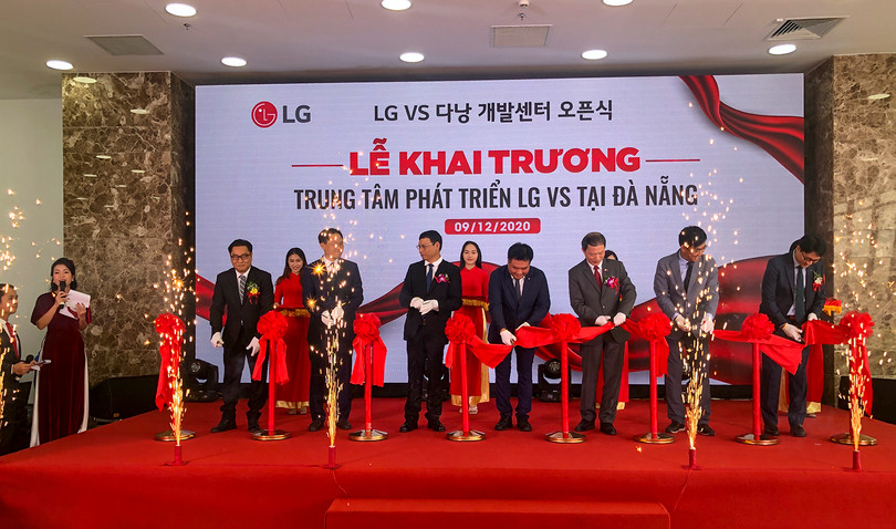 Quang cảnh lễ khai trương Trung tâm nghiên cứu LG VS của Tập đoàn LG tại Đà Nẵng