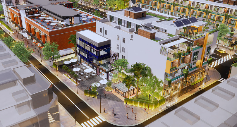 Một góc dự án Khu dân cư Đô thị tại Phường 3