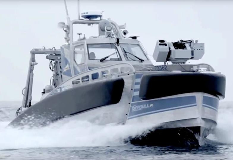 Tàu không người lái Seagull của Israel. Ảnh: Sputnik.