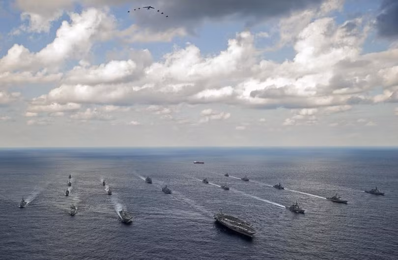 Quân đội Mỹ và Nhật Bản trong cuộc tập trận chung Keen Sword ngày 19/11/2014 (ảnh tư liệu)