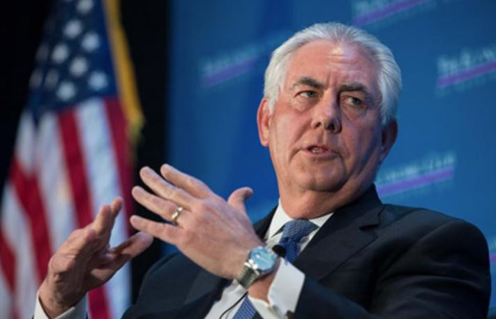 Mgày 12/12/2016, Giám đốc điều hành Exxon Mobil Rex Tillerson được Tổng thống đắc cử của Mỹ Donald Trump chọn làm Ngoại trưởng trong bộ máy chính quyền mới,