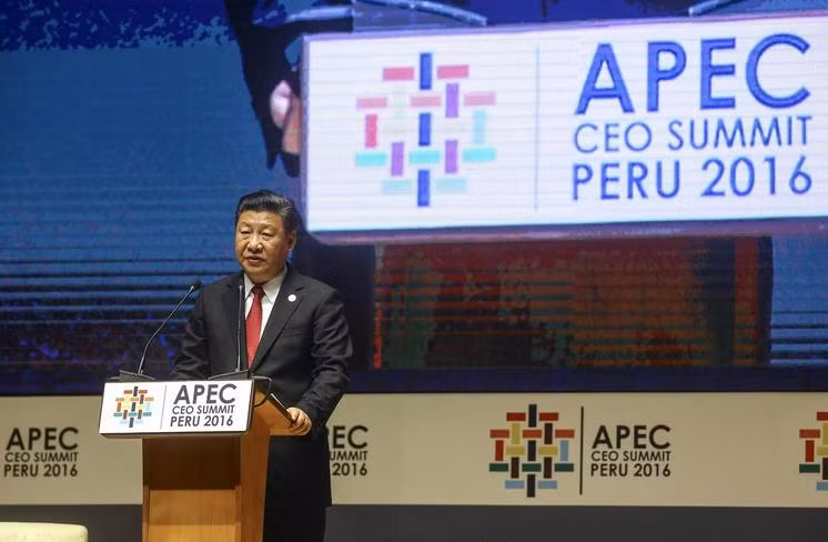 Chủ tịch Trung Quốc Tập Cận Bình tại Hội nghị Cấp cao APEC 2016. Ảnh: Wall Street Journal