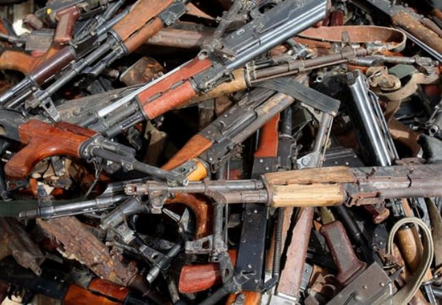 Những vũ khí bị bắt giữ đã phản ánh 