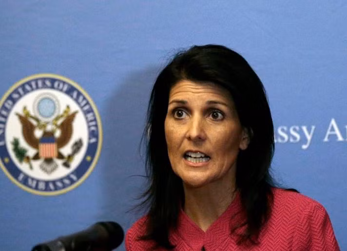 Đại sứ Mỹ tại Liên hợp quốc Nikki Haley. Ảnh: VOA