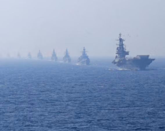 Hạm đội Hải quân Ấn Độ. Ảnh: Cankao