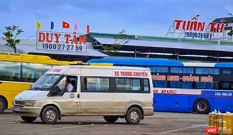 Một góc Bến xe trung tâm Quảng Ngãi