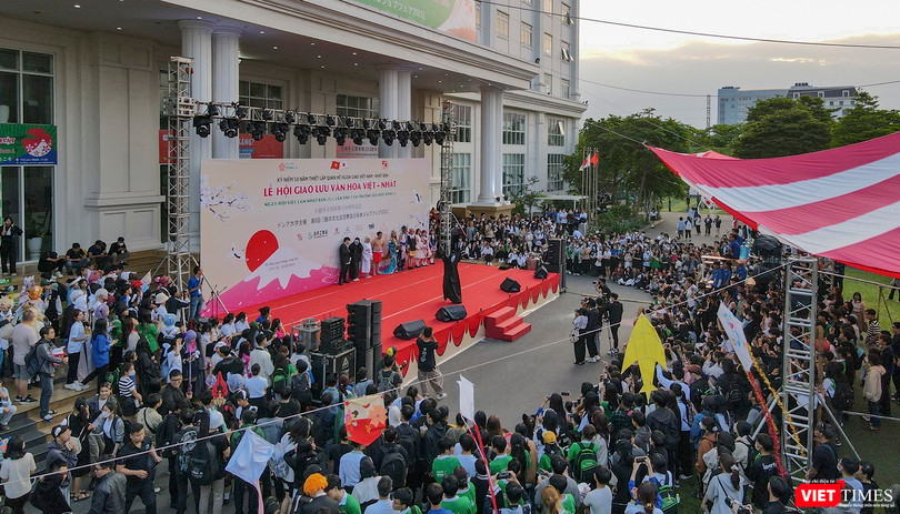 Quang cảnh lễ hội giao lưu văn hoá Việt – Nhật tại ĐH Đông Á năm 2023