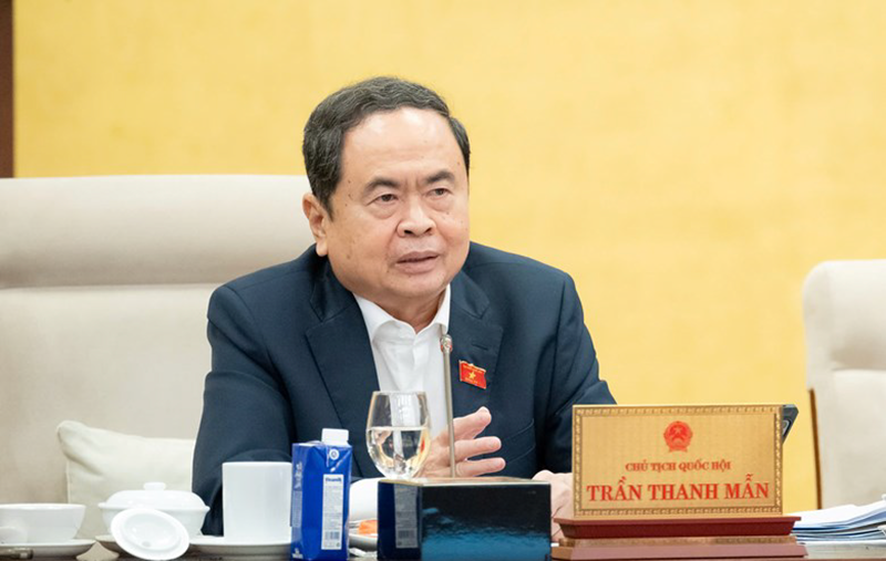 Chủ tịch Quốc hội Trần Thanh Mẫn phát biểu trong phiên thảo luận nội dung sửa đổi, bổ sung một số điều Nghị quyết số 136/2024/QH15 về tổ chức chính quyền đô thị và thí điểm một số cơ chế, chính sách đặc thù phát triển thành phố Đà Nẵng. Ảnh Quochoi.vn