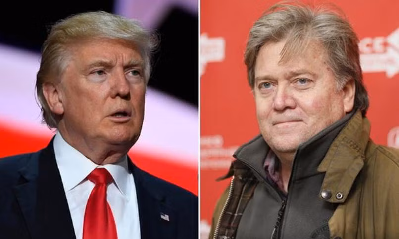 Tổng thống đắc cử Mỹ Donald Trump và ông Stephen Bannon. Ảnh: The Guardian