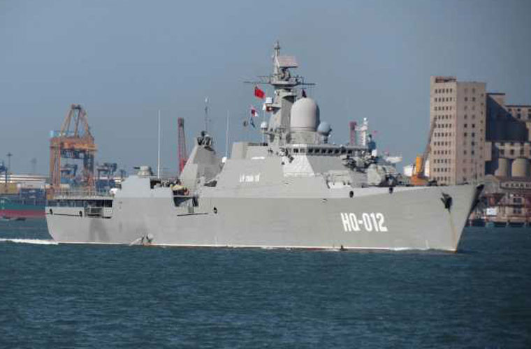 Tàu hộ vệ tàng hình Lý Thái Tổ HQ-012 của Hải quân Việt Nam (ảnh tư liệu)