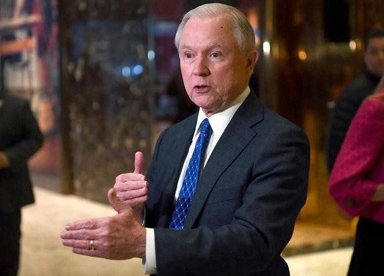 Ông Jeff Sessions được ông Donald Trump chọn làm Bộ trưởng Tư pháp Mỹ. Ảnh: International Live News