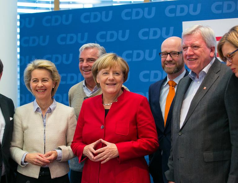 Thủ tướng Đức Angela Merkel sẽ tiếp tục tranh cử vào năm tới. Ảnh: Thời báo Hoàn Cầu