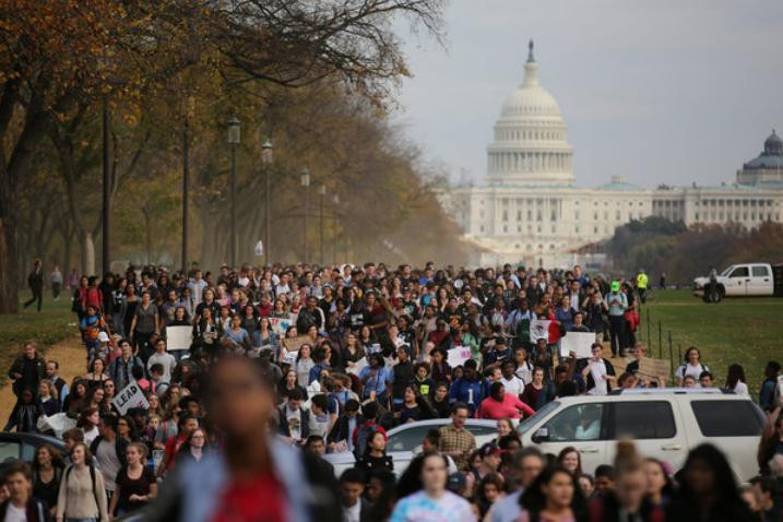 Phong trào phản đối Donald Trump tại Mỹ. Ảnh: Thời báo New York