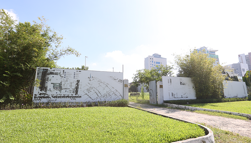 Hiện trạng dự án Diamond Square tại địa chỉ 84 Hùng Vương, quận Hải Châu, TP Đà Nẵng. Ảnh: Xuân Mai.