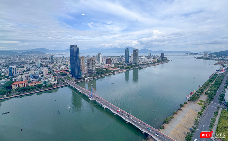 Một góc TP Đà Nẵng nhìn từ trên cao
