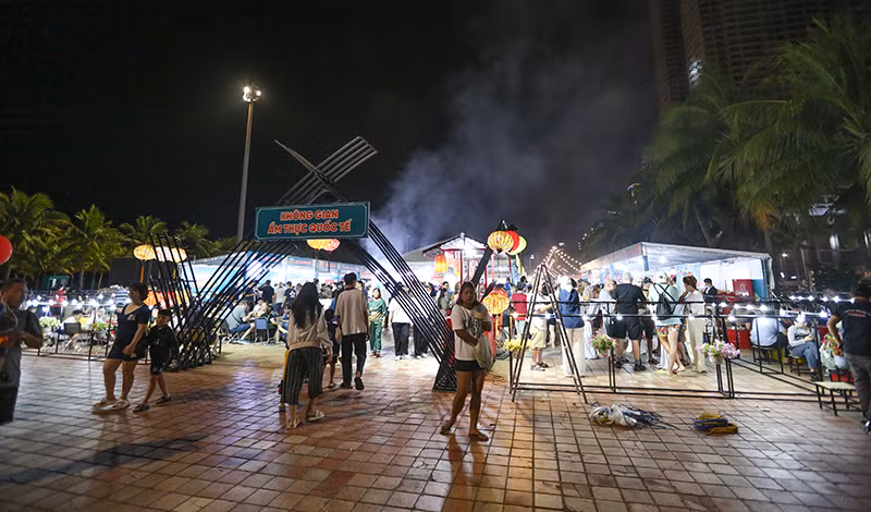 Một góc Lễ hội ẩm thực du lịch Đà Nẵng 2025.
