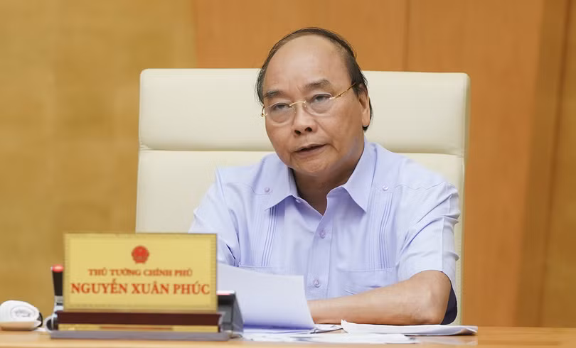 Thủ tướng Nguyễn Xuân Phúc phát biểu tại cuộc họp - Ảnh: VGP/Quang Hiếu