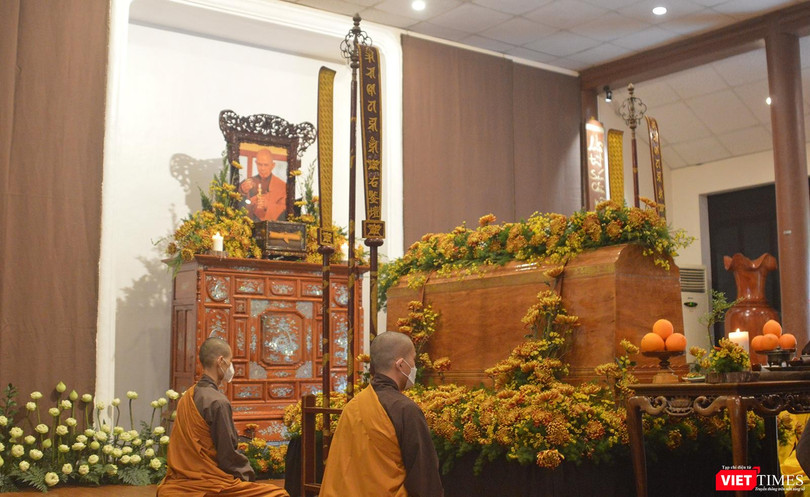 Quang cảnh lễ tang Thiền sư Thích Nhất Hạnh (ảnh Tuấn Hiệp)
