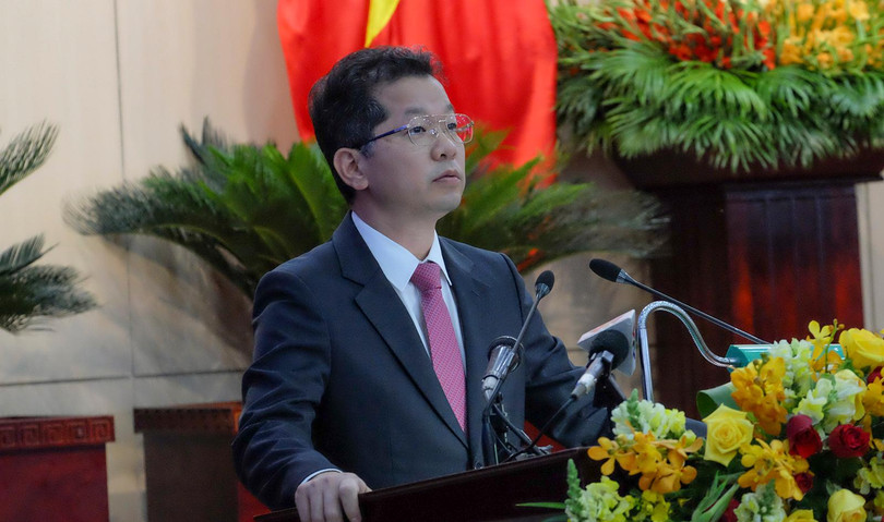 Ông Nguyễn Văn Quảng - Bí thư Thành uỷ Đà Nẵng phát biểu chỉ đạo tại kỳ họp thứ 17, HĐND TP Đà Nẵng khoá IX nhiệm kỳ 2016-2021