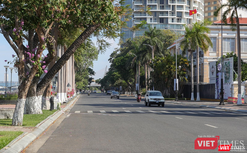 Đường Bạch Đằng chiều ngày 10/8