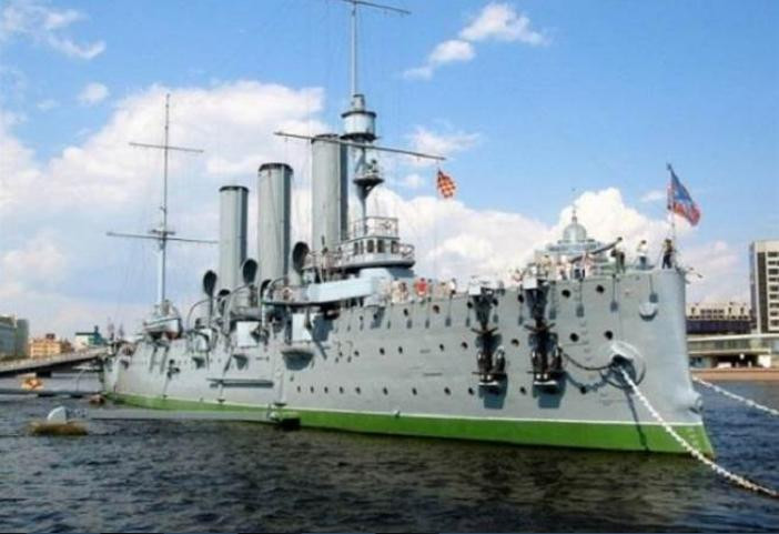 Tàu tuần dương Aurora, bảo tàng của Hải quân Nga. Ảnh: Chinatimes Đài Loan.