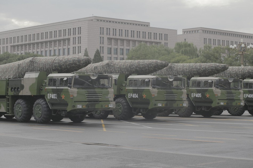 Tên lửa đạn đạo tầm trung Đông Phong-26 Trung Quốc. Ảnh: Thời báo Hoàn Cầu, Trung Quốc.