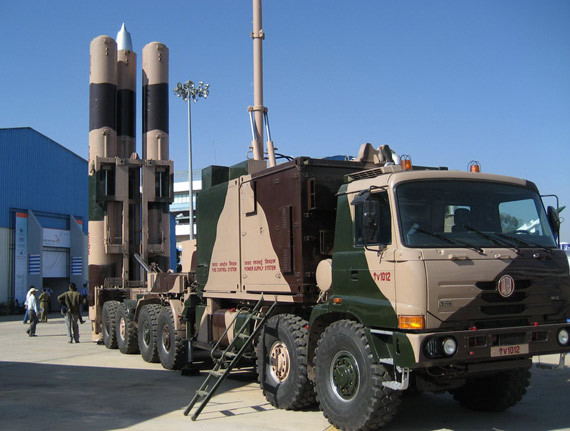 Hệ thống tên lửa hành trình siêu âm BrahMos của Ấn Độ (ảnh tư liệu)