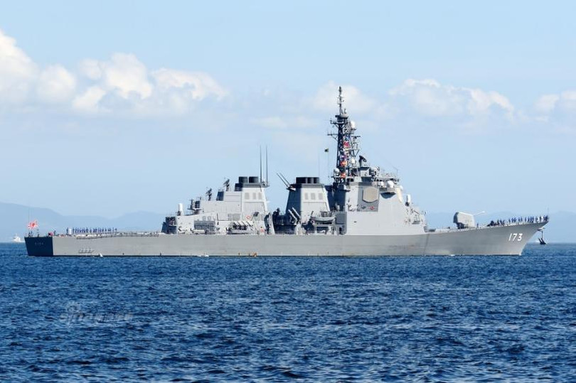 Tàu chiến chủ lực của Lực lượng Phòng vệ Biển Nhật Bản. Ảnh: Sina