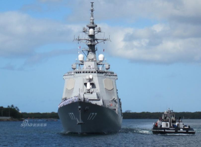 Tàu chiến chủ lực của Lực lượng Phòng vệ Biển Nhật Bản. Ảnh: Sina