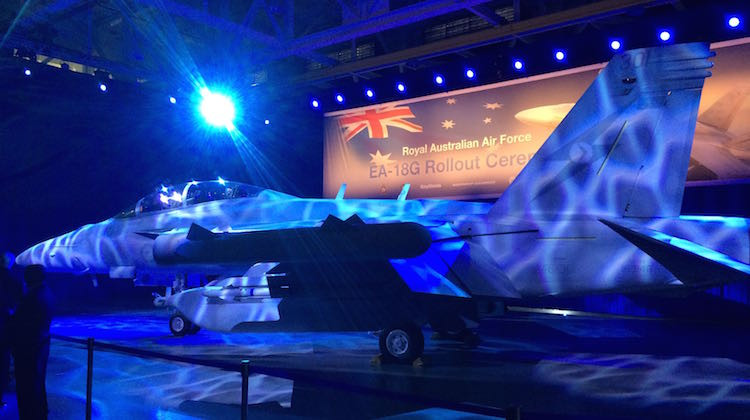 Máy bay tác chiến điện tử EA-18G của Quân đội Australia được chể tạo. Ảnh: Thời báo Hoàn Cầu, Trung Quốc.