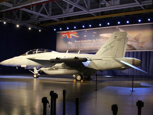 Máy bay tác chiến điện tử EA-18G của Quân đội Australia được chể tạo. Ảnh: Thời báo Hoàn Cầu, Trung Quốc.