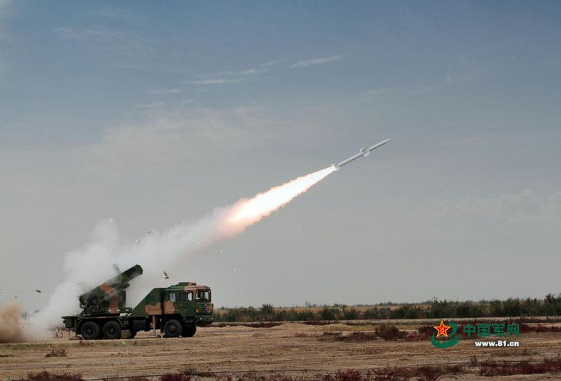 Tên lửa phòng không HQ-6 Trung Quốc. Ảnh: Tân Hoa xã/81.cn