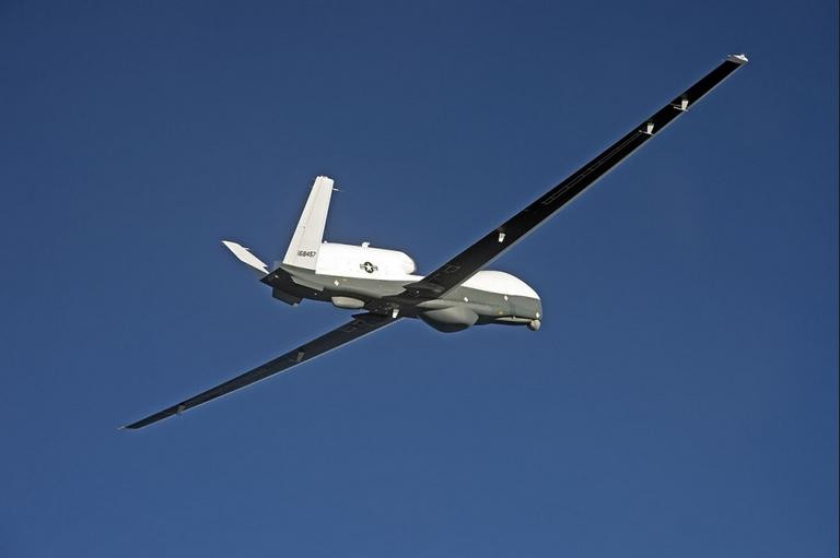 Máy bay do thám trên biển không người lái MQ-4C do Công ty Northrop Grumman, Mỹ sản xuất.