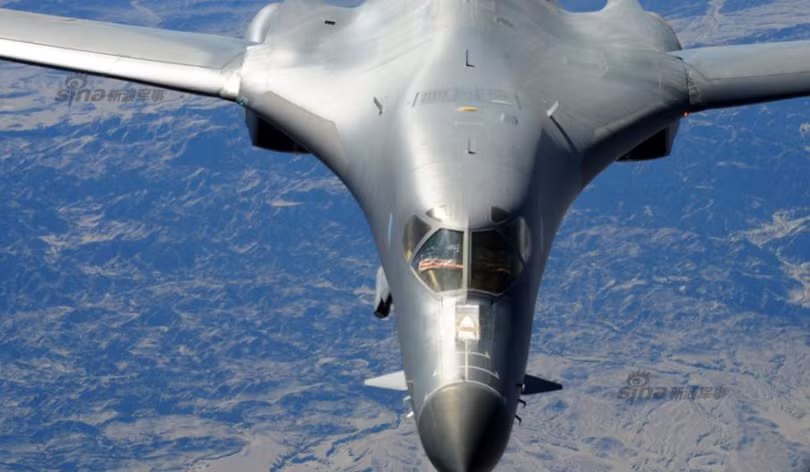 Máy bay ném bom chiến lược B-1 Lancer Không quân Mỹ. Ảnh: Sina Trung Quốc