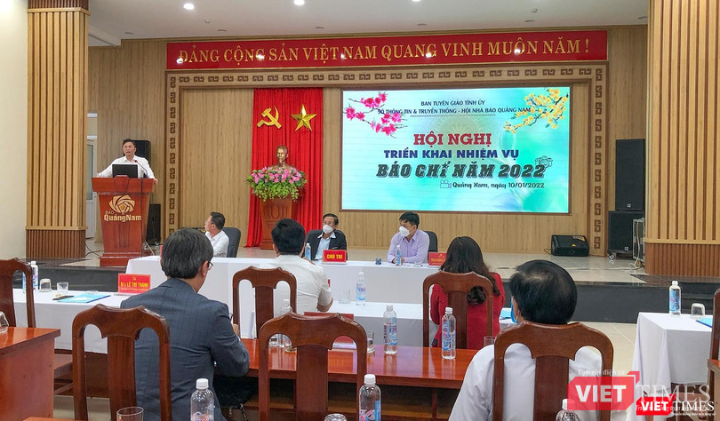 Ông Lê Trí Thanh – Chủ tịch UBND tỉnh Quảng Nam - phát biểu tại hội nghị