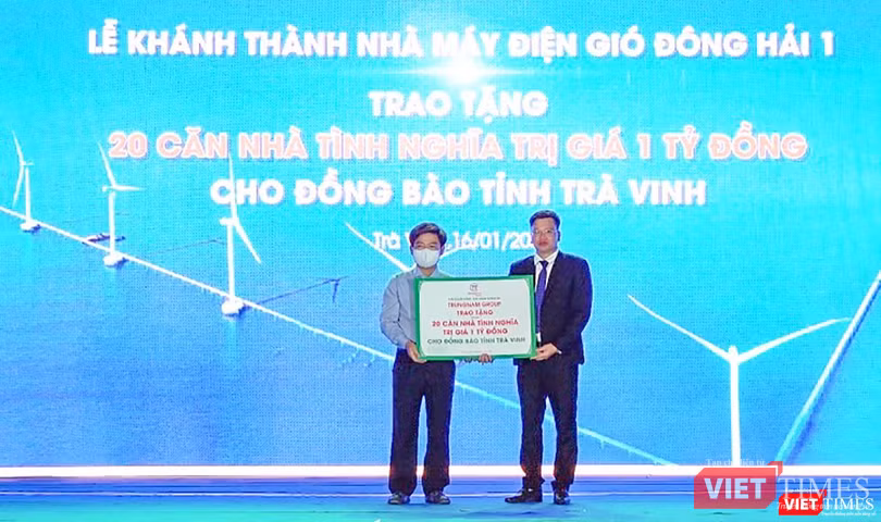 Nhân dịp này, Trungnam Group tặng 20 căn nhà tình nghĩa cho đồng bào tỉnh Trà Vinh