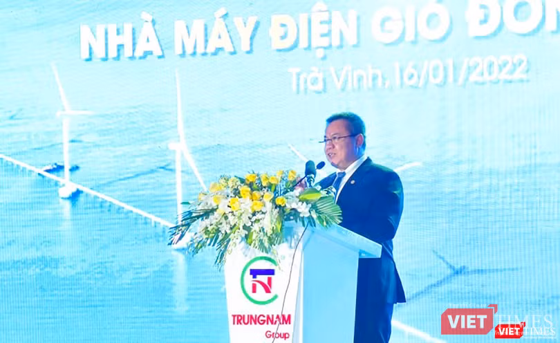 Ông Nguyễn Tâm Tiến - Tổng Giám đốc Trungnam Group phát biểu tại lễ khánh thành nhà máy