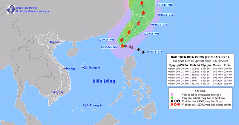 Bão áp sát biển Đông, Quảng Nam yêu cầu sẵn sàng phương án ứng phó
