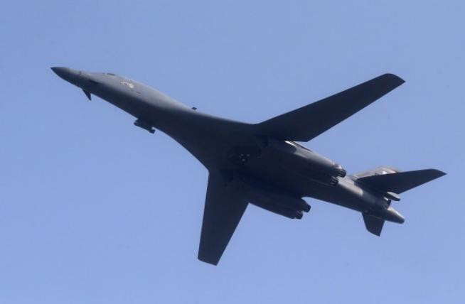 Máy bay ném bom chiến lược B-1 Mỹ. Ảnh: Thời báo Tự do Đài Loan.