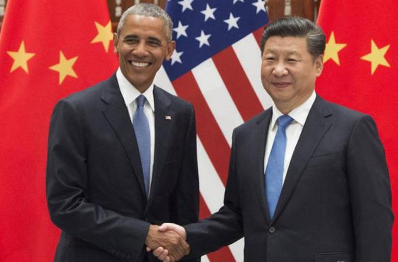 Tổng thống Mỹ Barack Obama và người đồng cấp Trung Quốc. Ảnh: Người quan sát, Trung Quốc