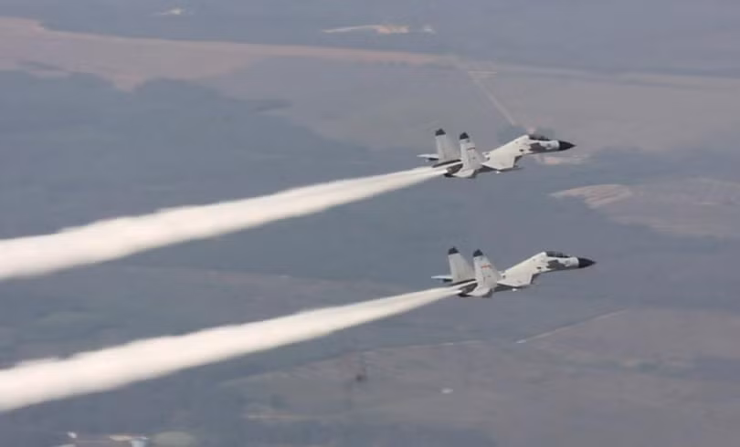 Trung Quốc tiến hành răn đe vũ lực trên Biển Đông. Ảnh: Chinanews