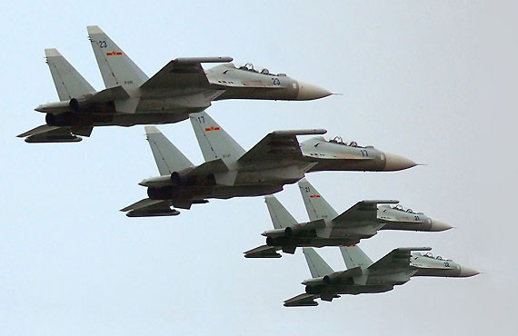 Máy bay chiến đấu J-11 Trung Quốc (ảnh tư liệu)