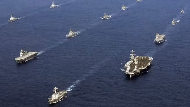 Hải quân Mỹ và Nhật Bản tiến hành tập trận chung ở biển Hoa Đông (ảnh tư liệu)