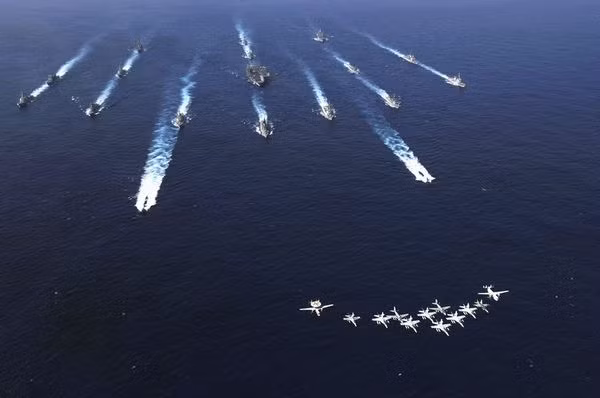 Cụm tấn công tàu sân bay Hải quân Mỹ (ảnh tư liệu)