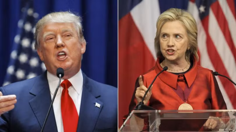 Hai ứng cử viên Tổng thống Mỹ Donald Trump và Hillary Clinton. Ảnh: CBS