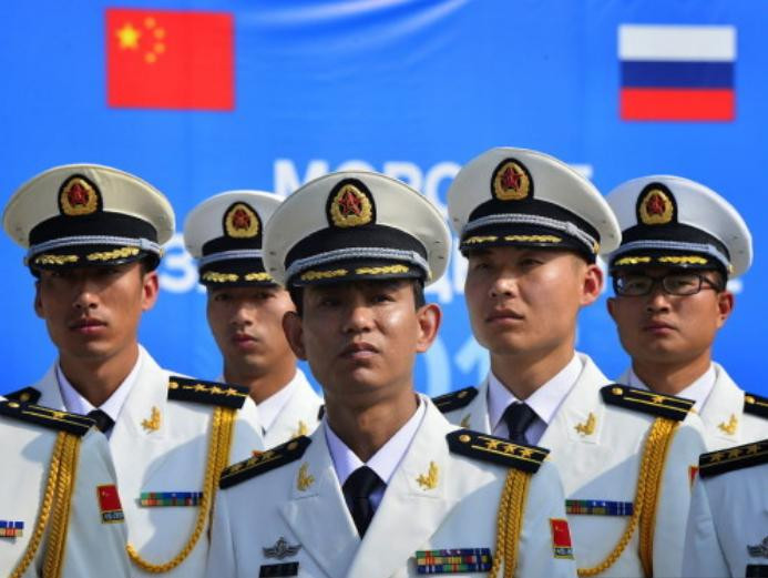 Hải quân Nga và Trung Quốc tiến hành tập trận chung (ảnh tư liệu)