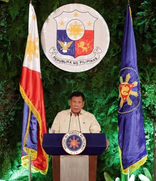 Tổng thống Philippines Rodrigo Duterte. Ảnh: Tin tức Tham khảo, Trung Quốc