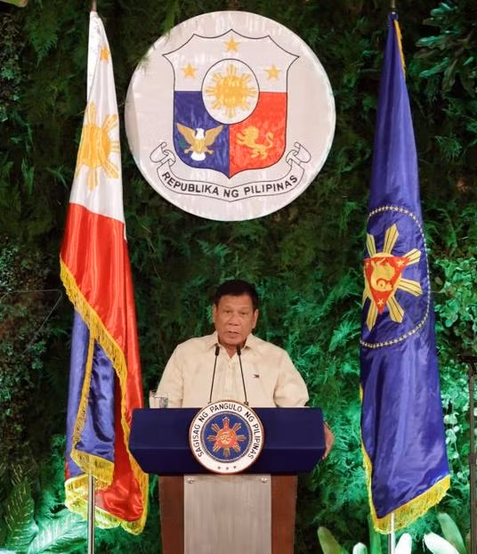 Tổng thống Philippines Rodrigo Duterte. Ảnh: Tin tức Tham khảo, Trung Quốc