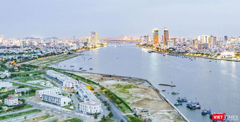 Một góc TP Đà Nẵng nhìn từ trên cao